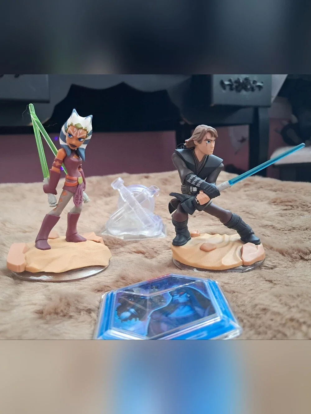 Star Wars Disney Infinity Ahsoka Tano & Anakin Skywalker Lightcore Set With Disk
